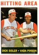 1964 Topps Baseball Cards      162     Hitting Area-Dick Sisler CO-Vada Pinson